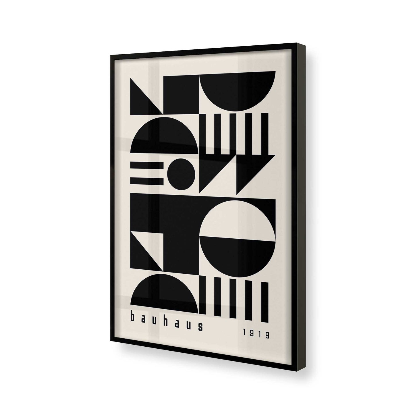 [Color:Satin Black], Picture of art in a Satin Black frame of the corner