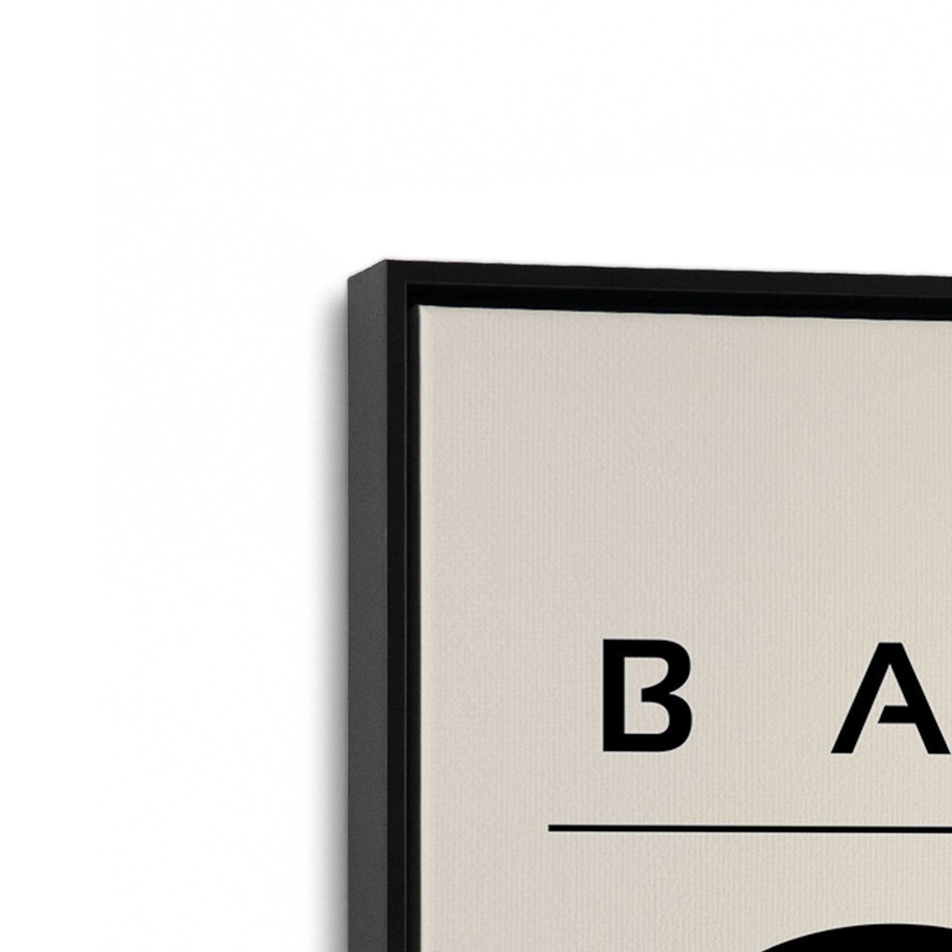 [Color:Satin Black], Picture of art in a Satin Black frame at an angle