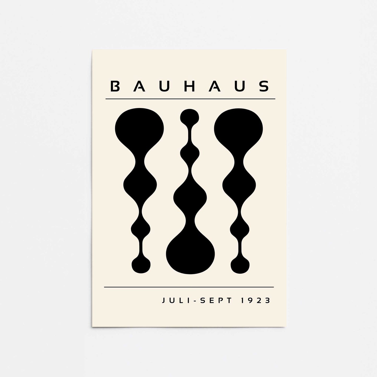 Bauhaus Liquid Geometry Promotional Rolled Print