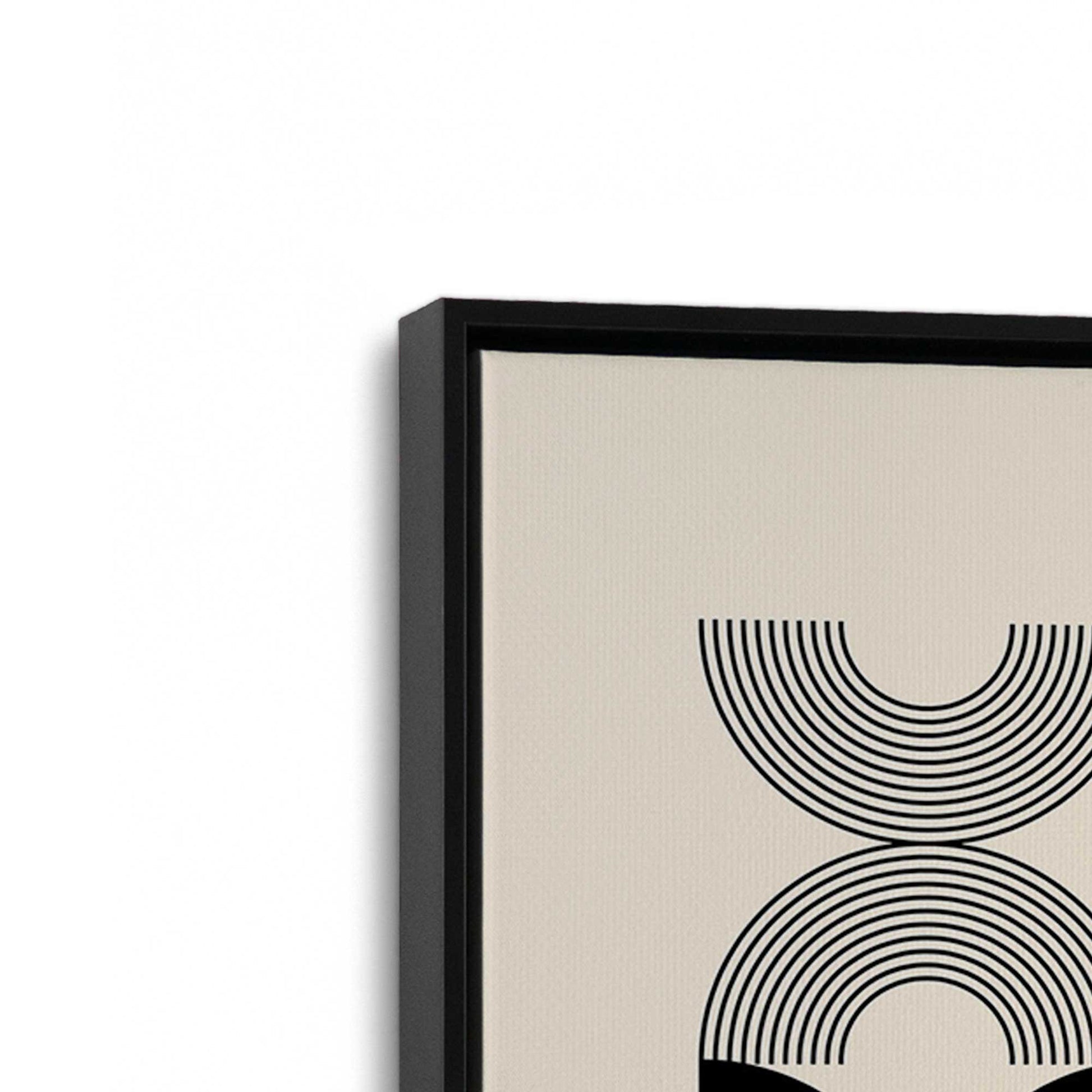 [Color:Satin Black], Picture of art in a Satin Black frame at an angle