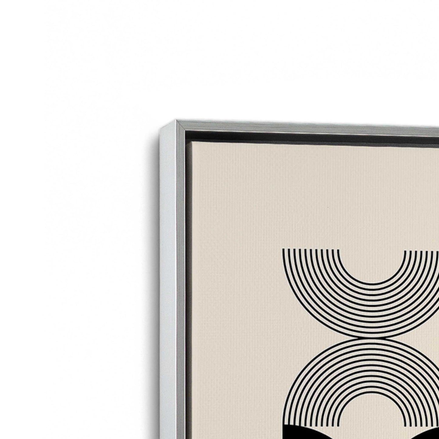 [Color:Polished Chrome], Picture of art in a Polished Chrome frame at an angle