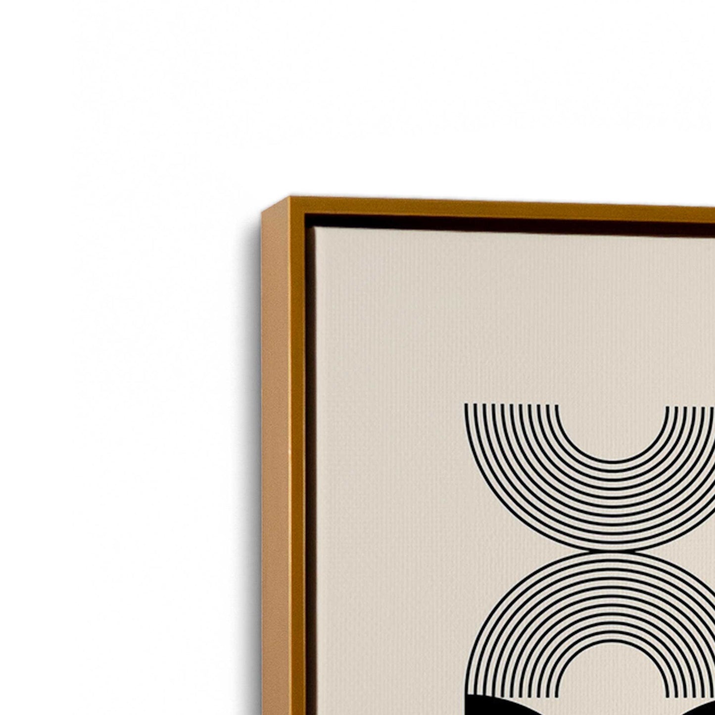 [Color:Polished Gold], Picture of art in a Polished Gold frame at an angle