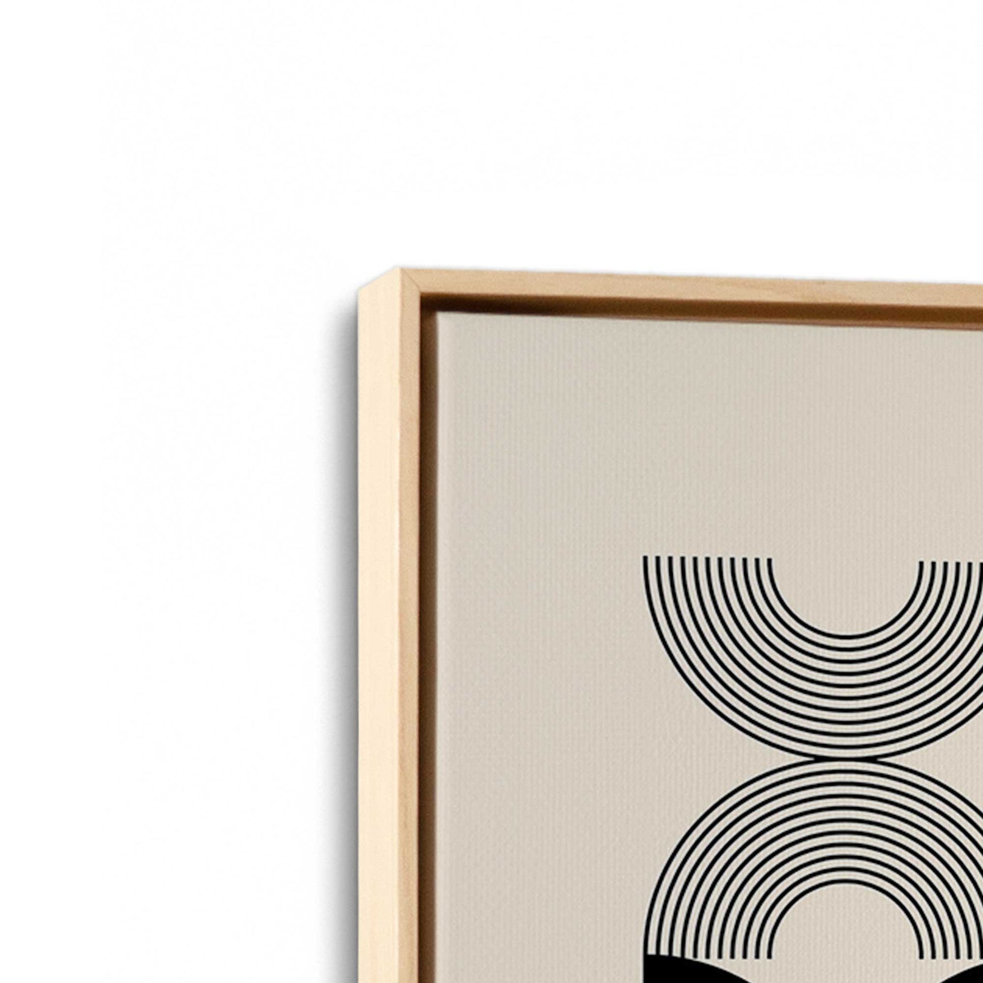 [Color:American Maple], Picture of art in a American Maple frame at an angle