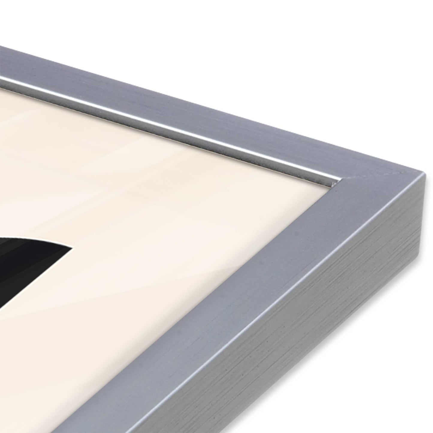 [Color:Polished Chrome], Picture of art in a Polished Chrome frame at an angle
