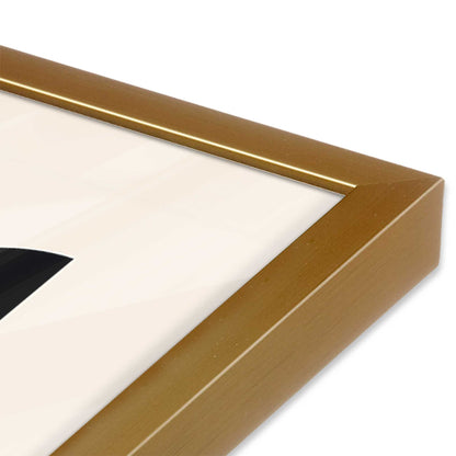 [Color:Polished Gold], Picture of art in a Polished Gold frame at an angle