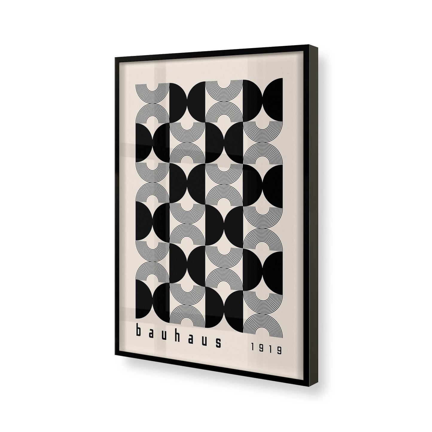 [Color:Satin Black], Picture of art in a Satin Black frame of the corner