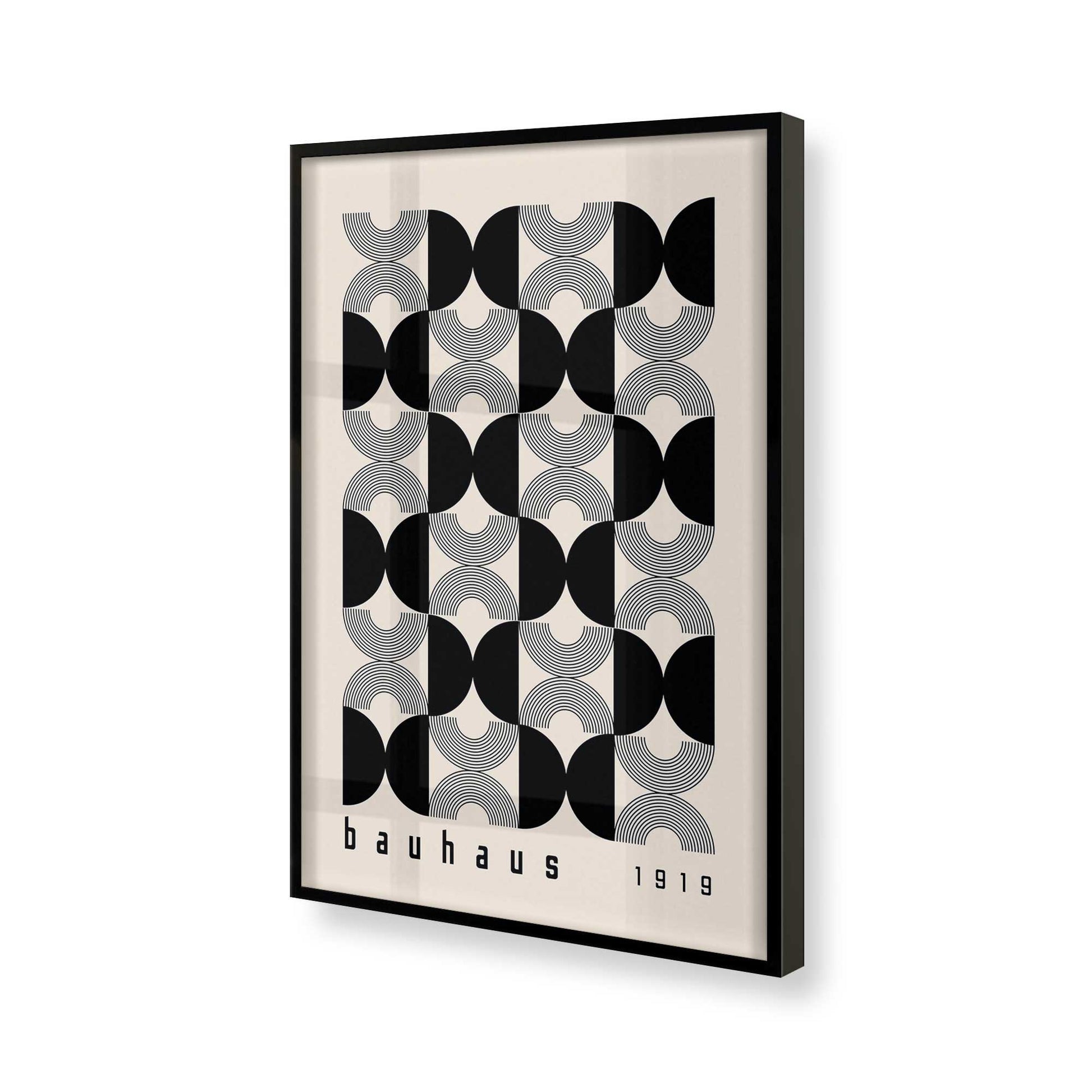 [Color:Satin Black], Picture of art in a Satin Black frame of the corner
