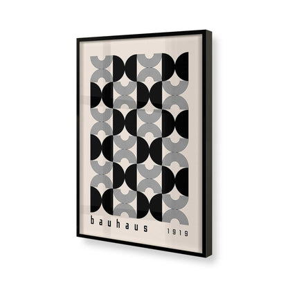 [Color:Satin Black], Picture of art in a Satin Black frame of the corner