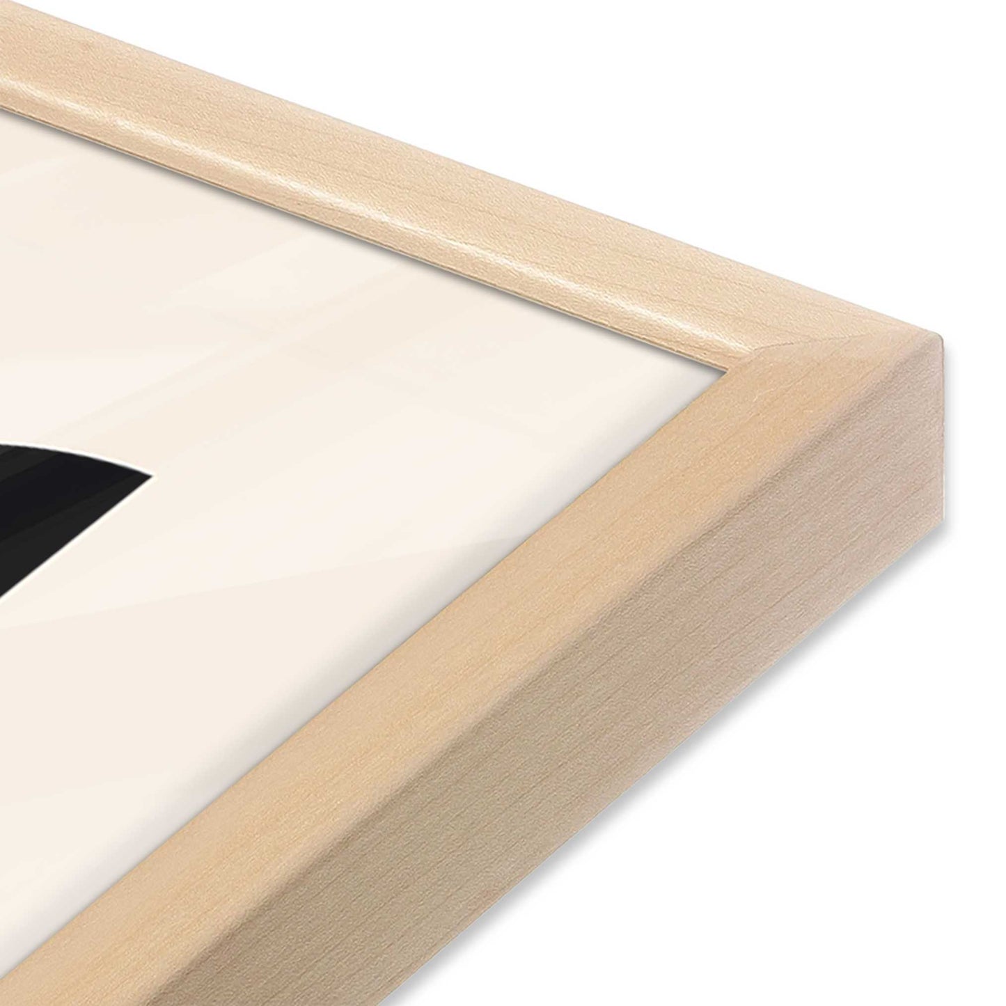 [Color:Raw Maple], Picture of art in a Raw Maple frame at an angle