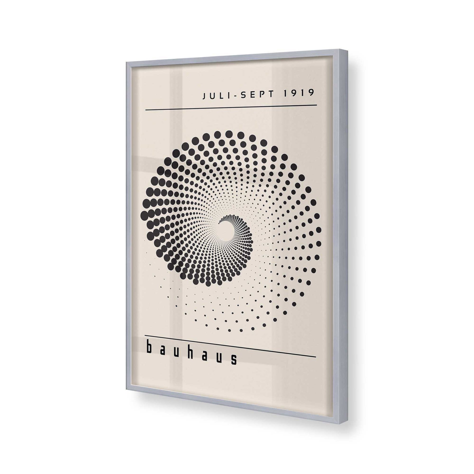 [Color:Polished Chrome], Picture of art in a Polished Chrome frame of the corner