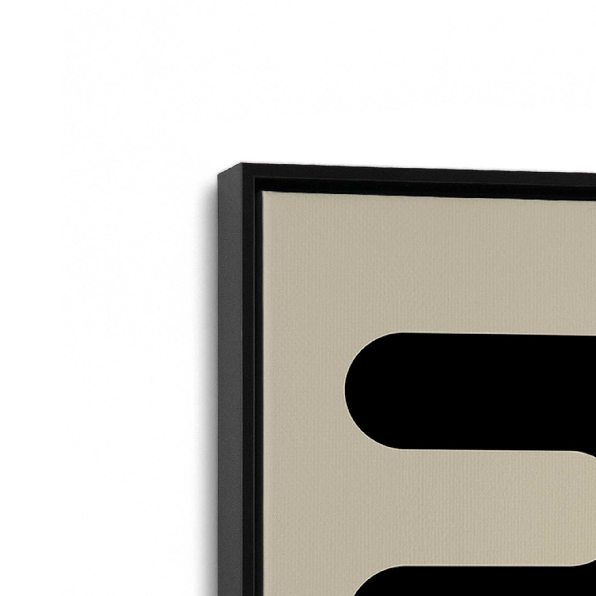 [Color:Satin Black], Picture of art in a Satin Black frame at an angle