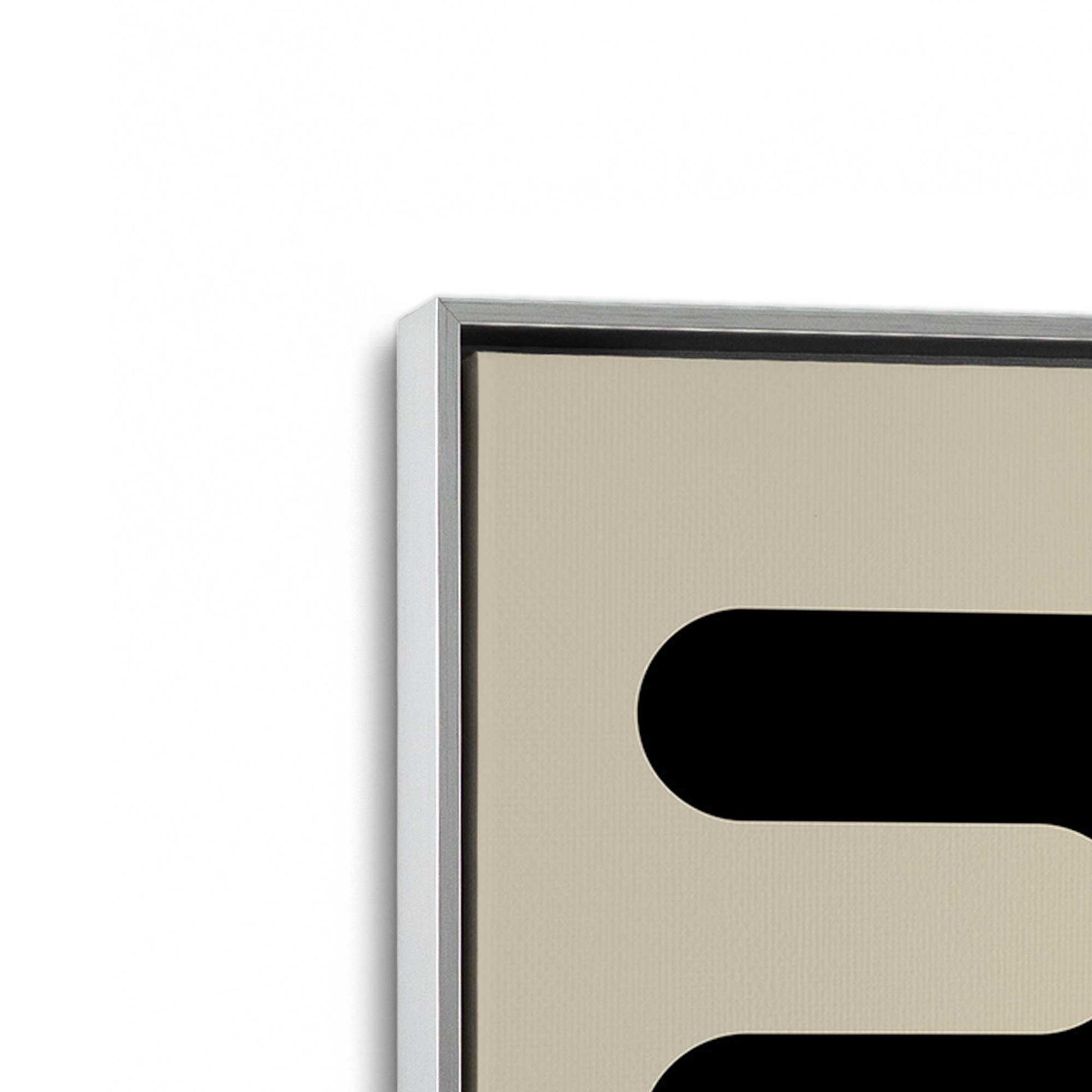 [Color:Polished Chrome], Picture of art in a Polished Chrome frame at an angle