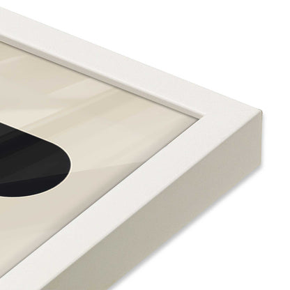 [Color:Opaque White], Picture of art in a Opaque White frame at an angle