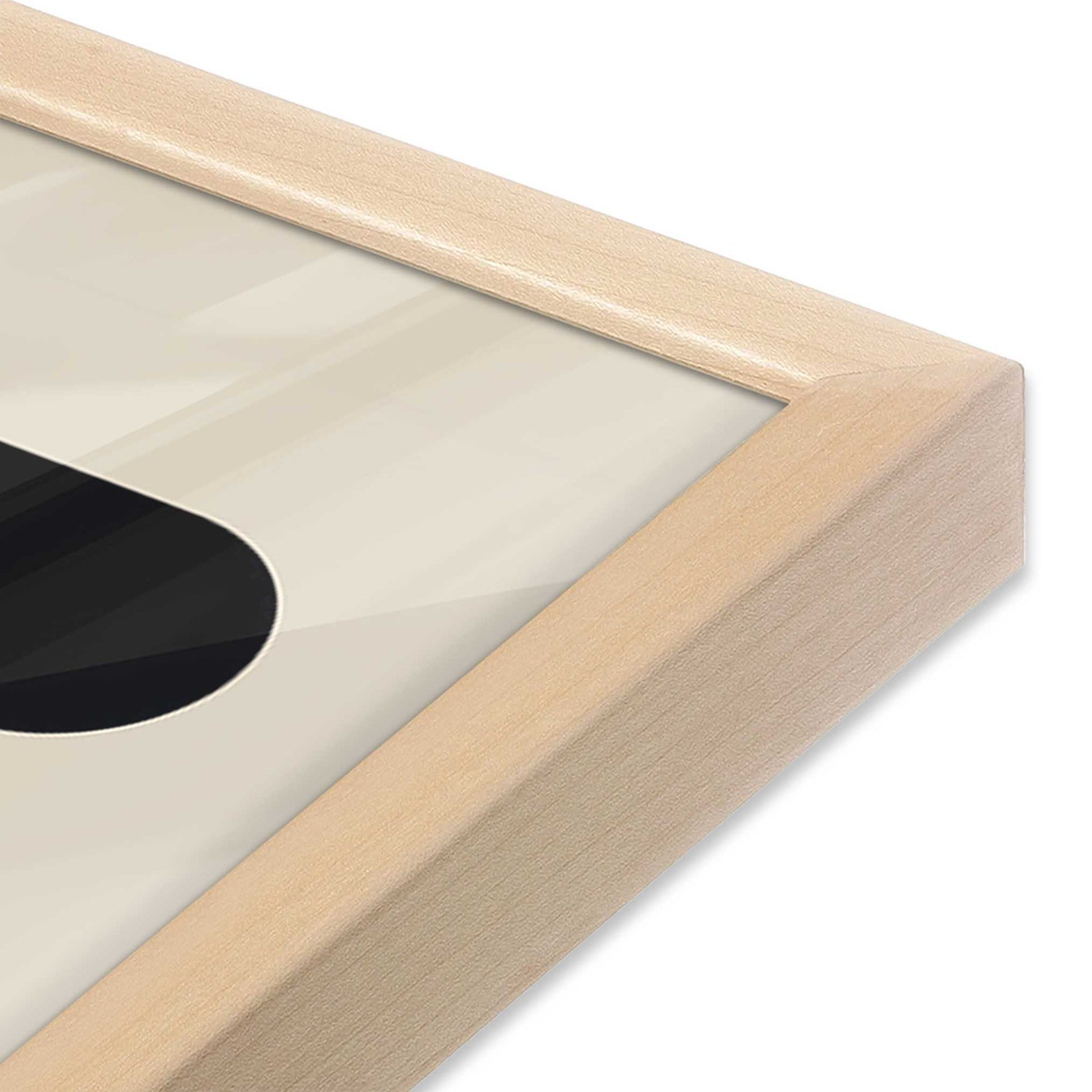 [Color:Raw Maple], Picture of art in a Raw Maple frame at an angle