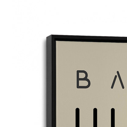 [Color:Satin Black], Picture of art in a Satin Black frame at an angle