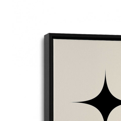 [Color:Satin Black], Picture of art in a Satin Black frame at an angle