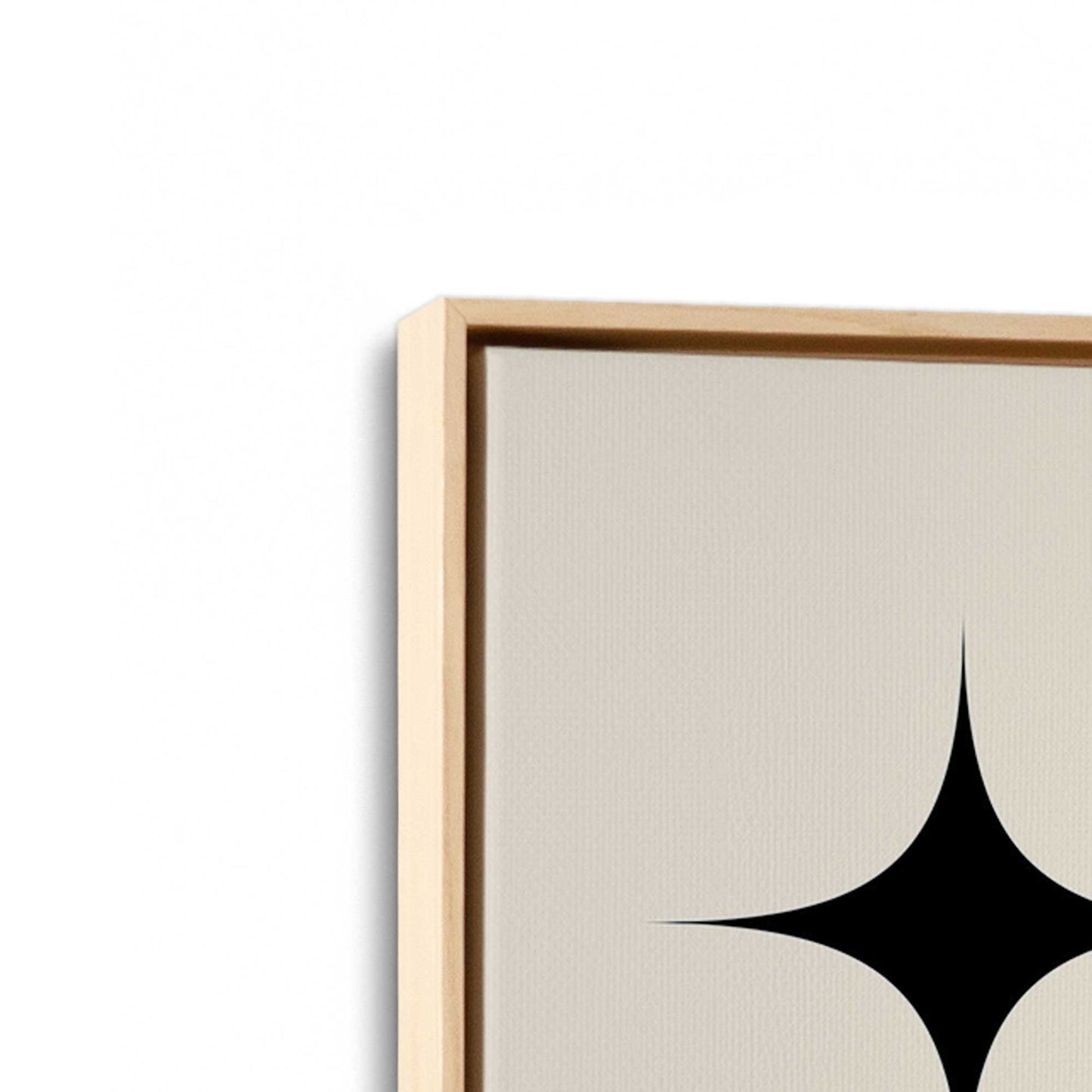[Color:American Maple], Picture of art in a American Maple frame at an angle