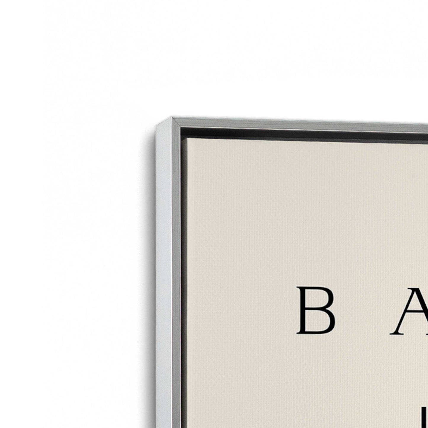 [Color:Polished Chrome], Picture of art in a Polished Chrome frame at an angle