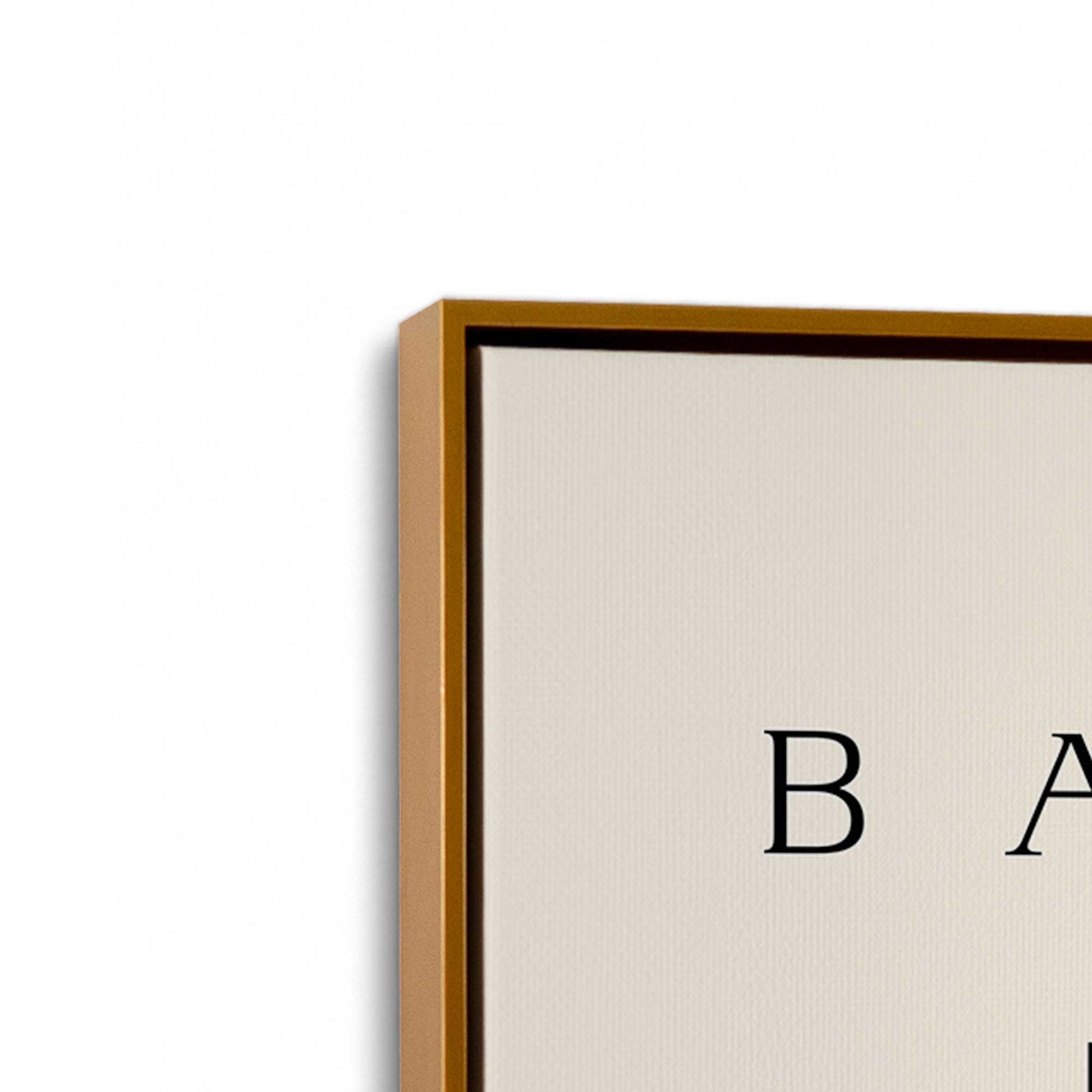 [Color:Polished Gold], Picture of art in a Polished Gold frame at an angle