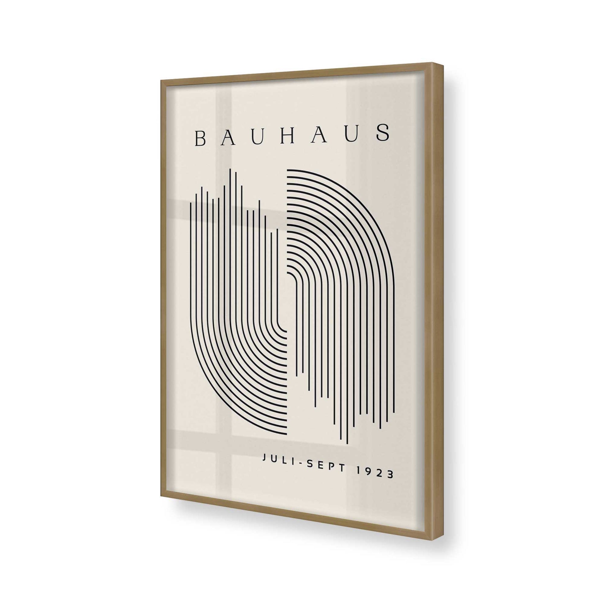 [Color:Brushed Gold], Picture of art in a Brushed Gold frame of the corner