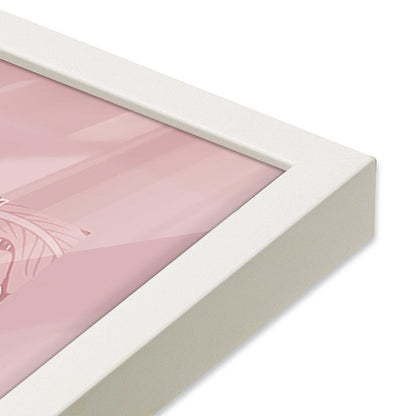 [Color:Opaque White], Picture of art in a Opaque White frame at an angle