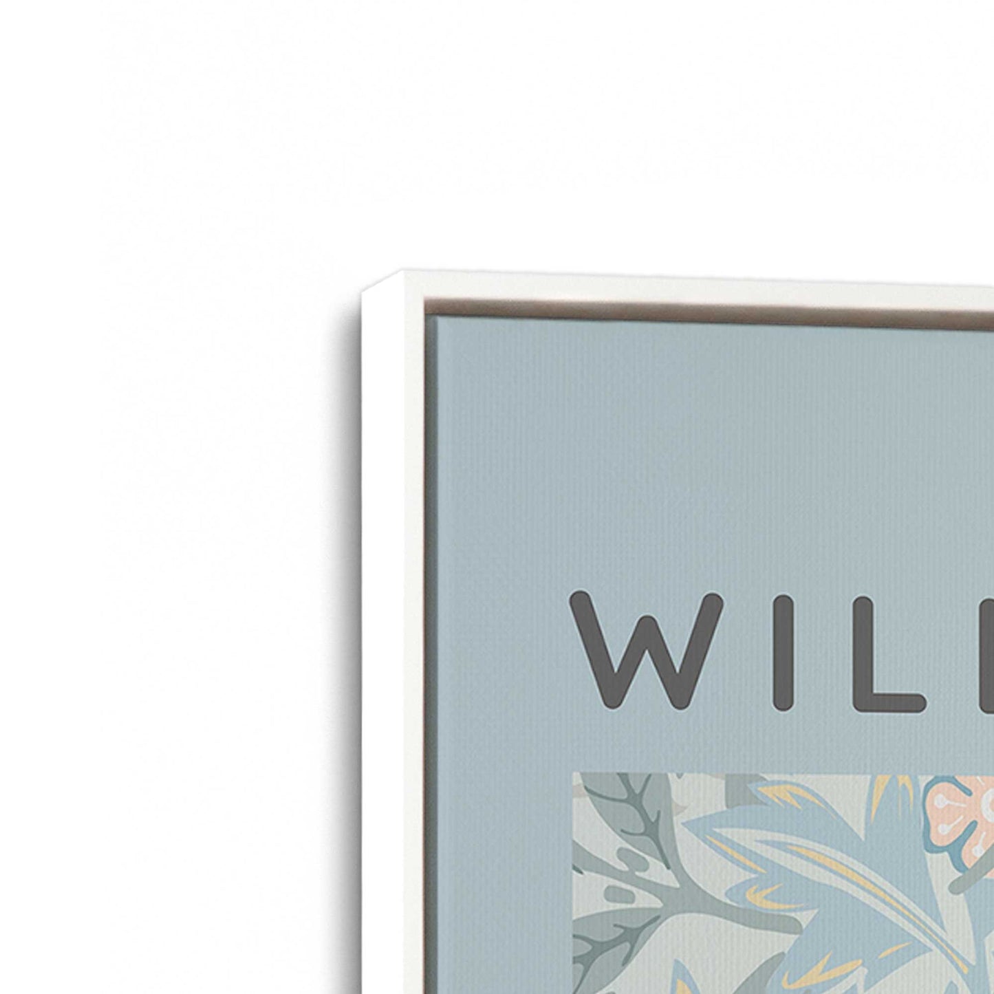 [Color:Opaque White], Picture of art in a White frame at an angle