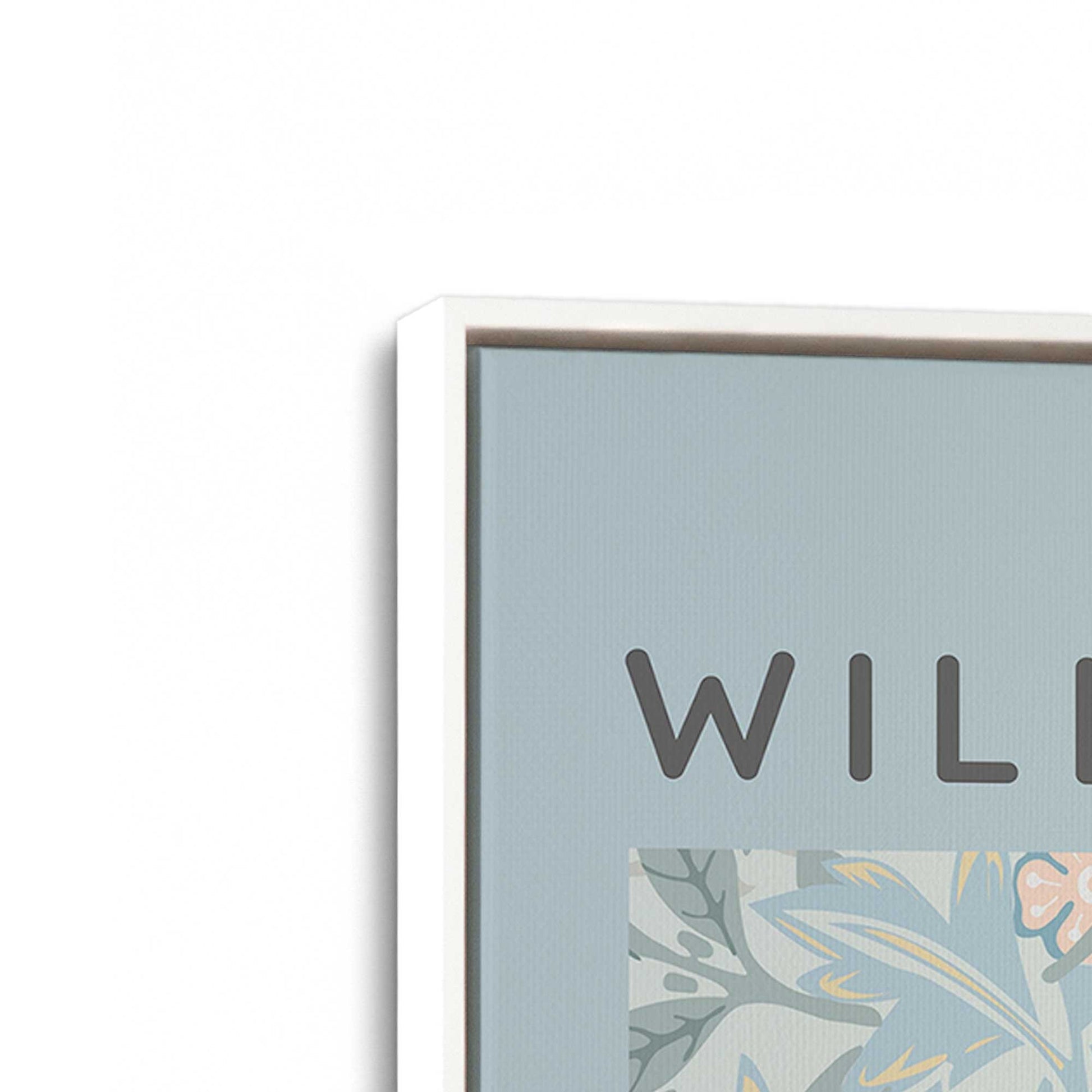 [Color:Opaque White], Picture of art in a White frame at an angle