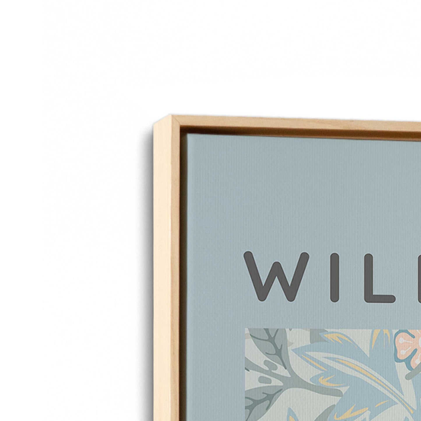 [Color:American Maple], Picture of art in a American Maple frame at an angle