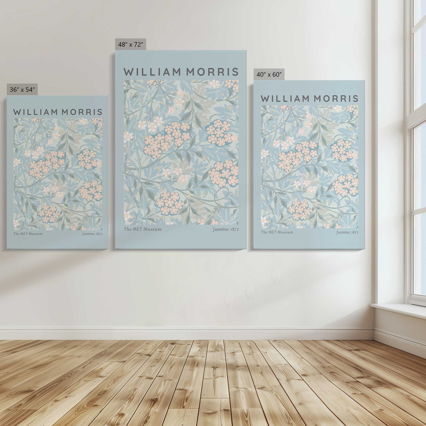 [Color:Stretched Canvas], Image showing the size comparisons