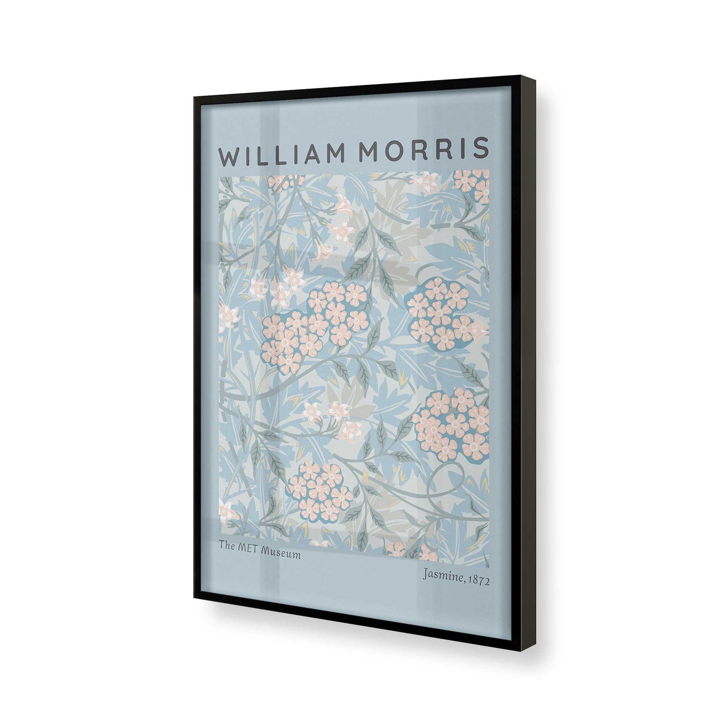 [Color:Satin Black], Picture of art in a Satin Black frame of the corner