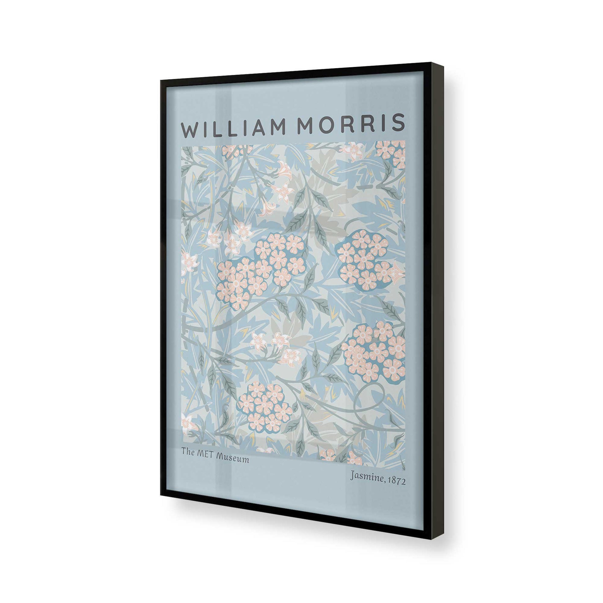 [Color:Satin Black], Picture of art in a Satin Black frame of the corner