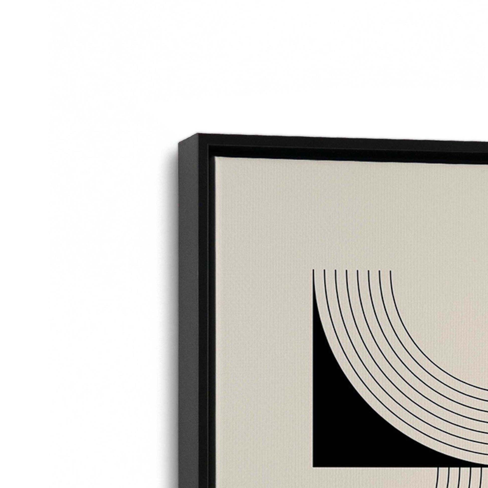 [Color:Satin Black], Picture of art in a Satin Black frame at an angle
