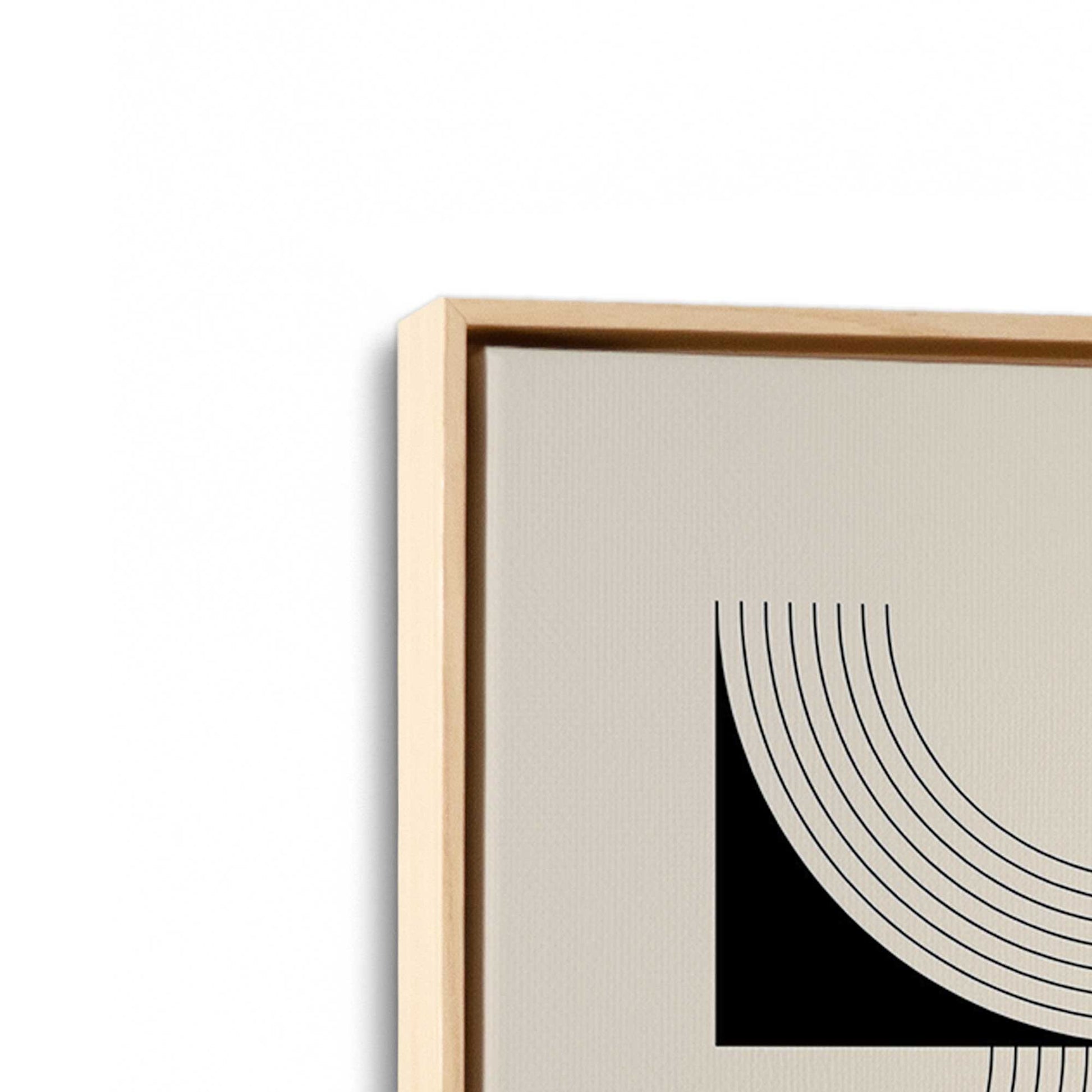 [Color:American Maple], Picture of art in a American Maple frame at an angle