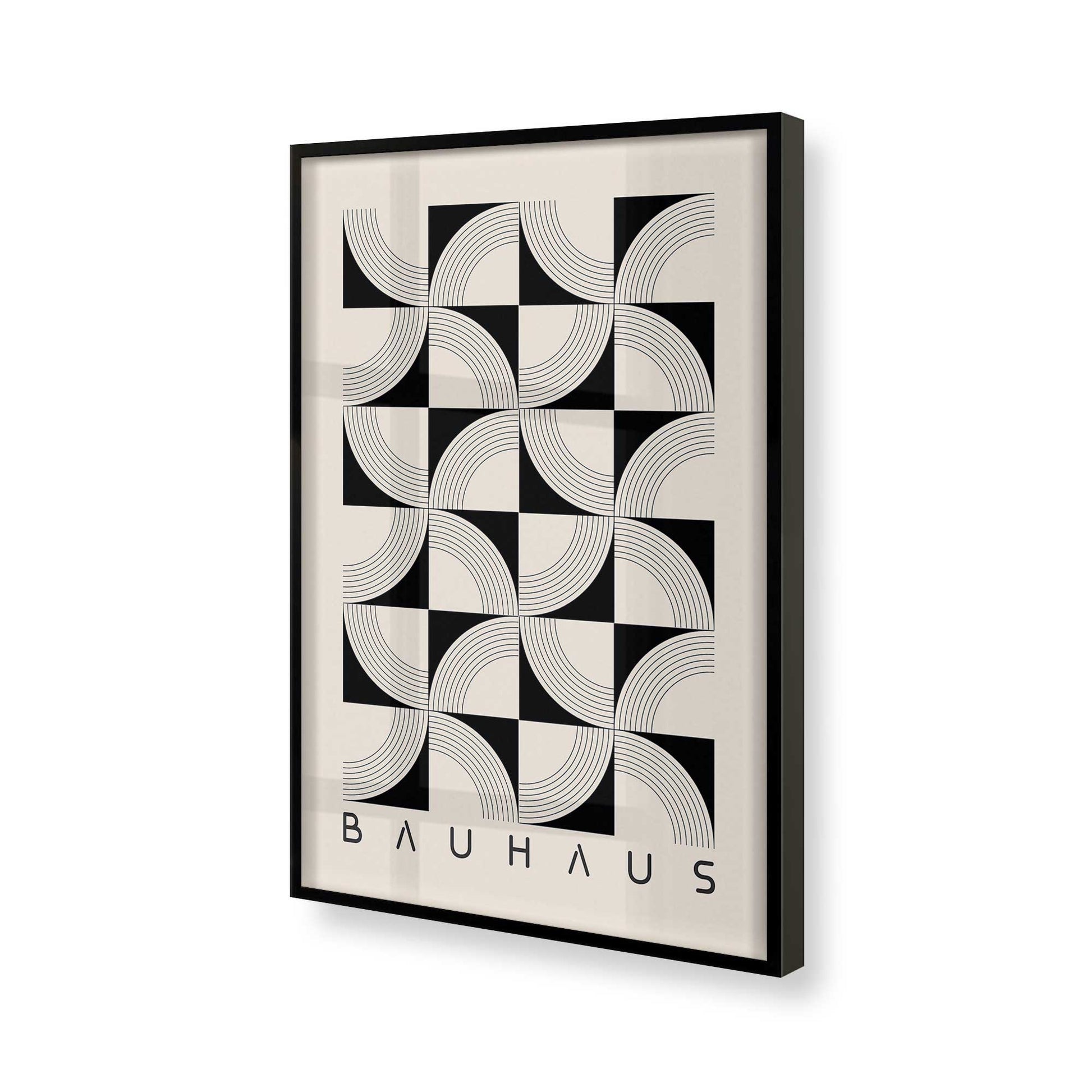 [Color:Satin Black], Picture of art in a Satin Black frame of the corner