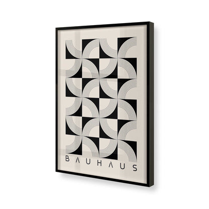 [Color:Satin Black], Picture of art in a Satin Black frame of the corner