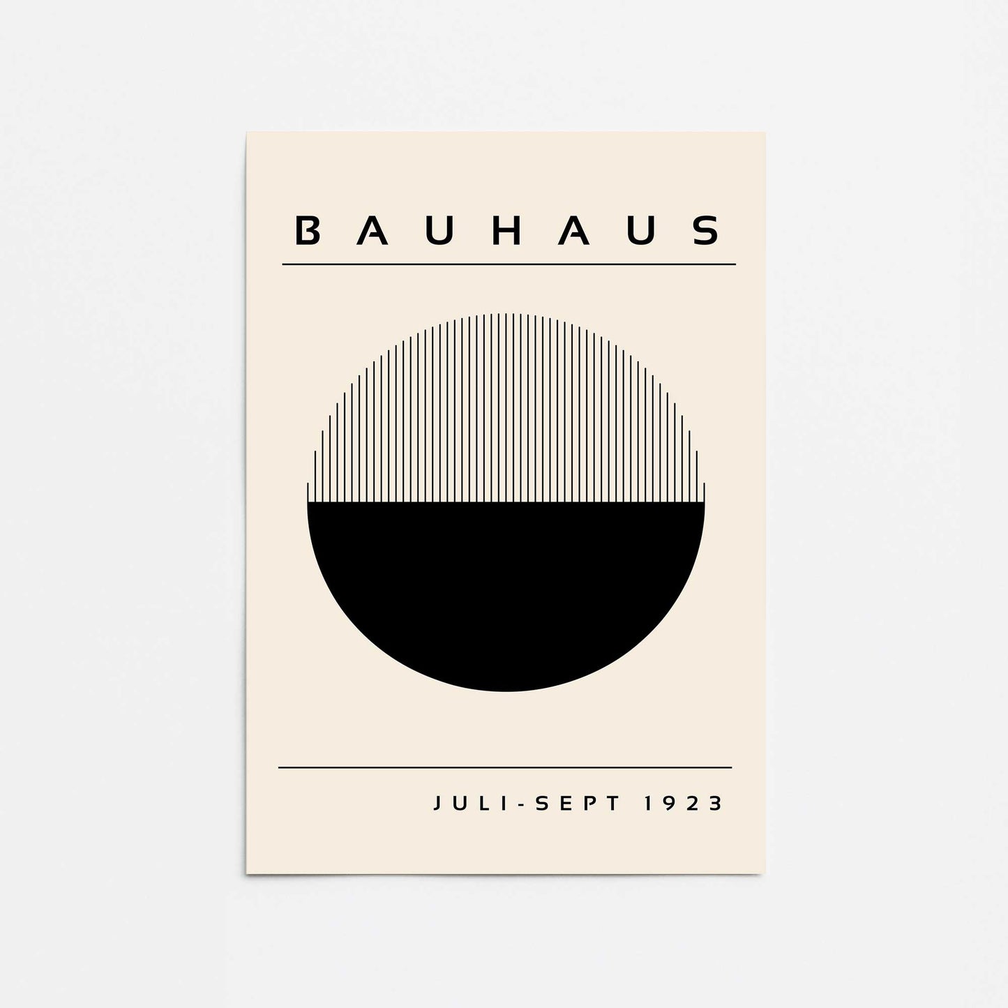Bauhaus Eclipse of Geometry Promotional Rolled Print