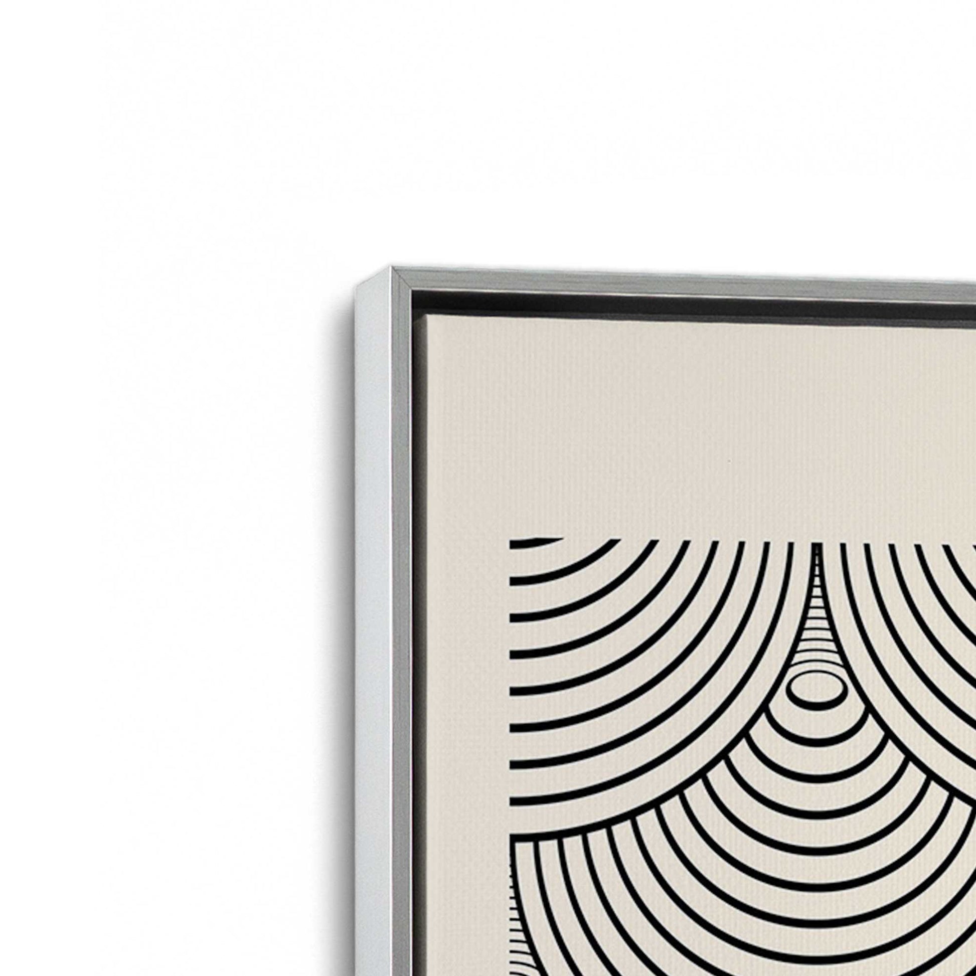 [Color:Polished Chrome], Picture of art in a Polished Chrome frame at an angle