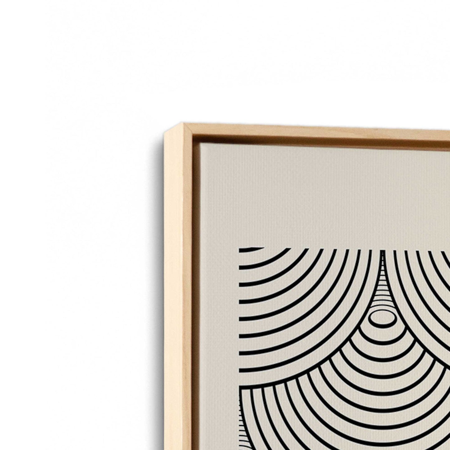 [Color:American Maple], Picture of art in a American Maple frame at an angle