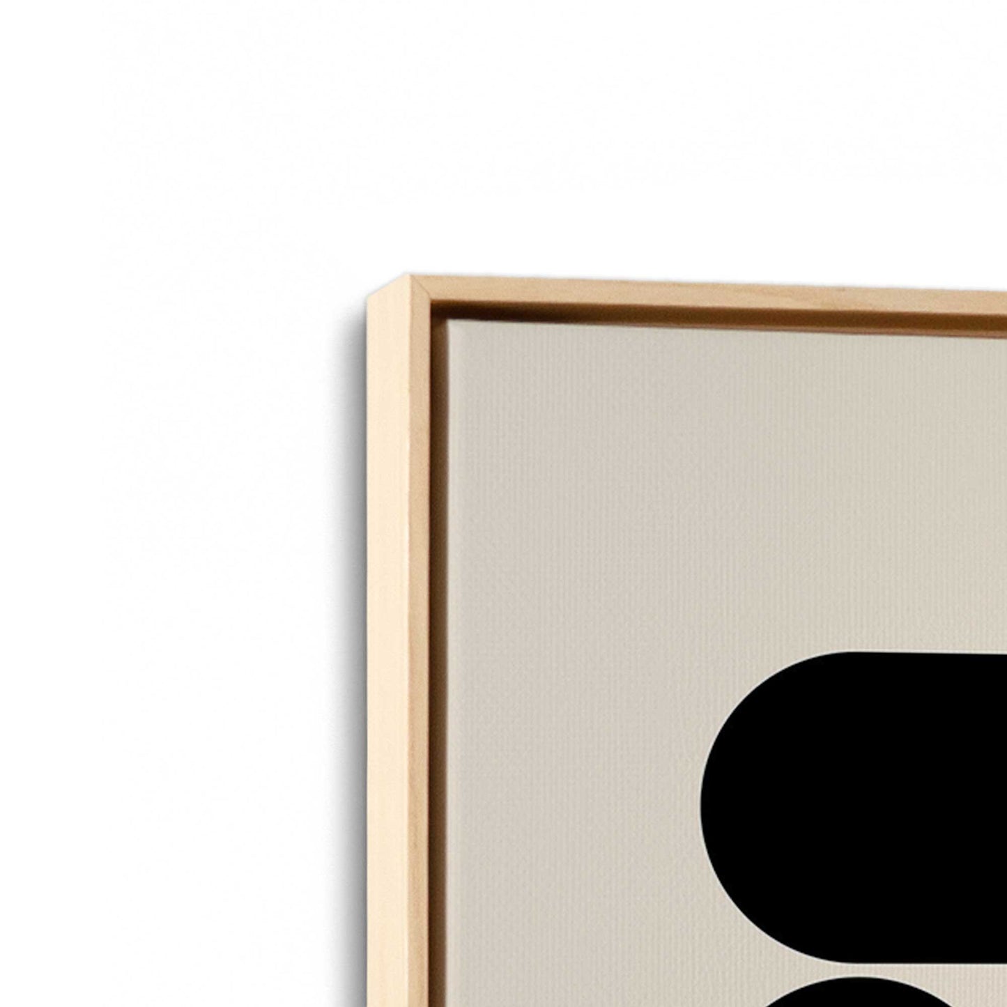 [Color:American Maple], Picture of art in a American Maple frame at an angle