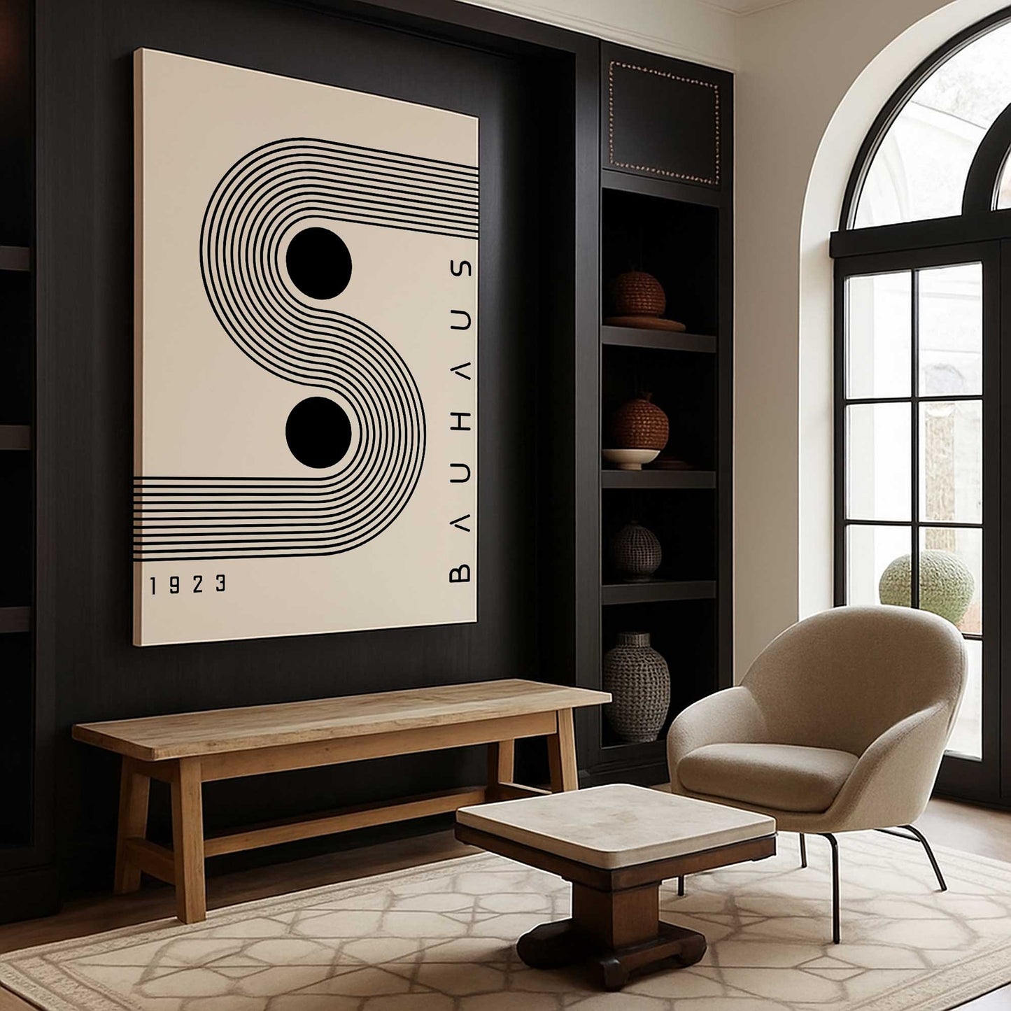 [Color:Stretched Canvas], Picture of art in a room