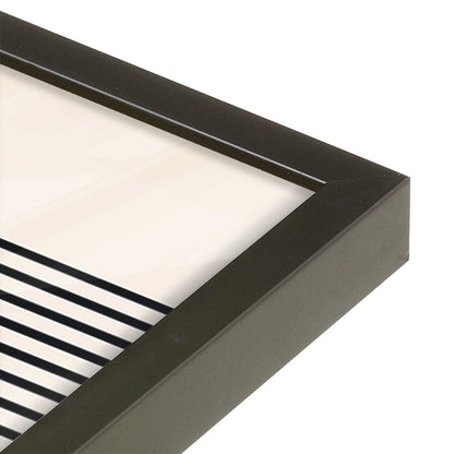 [Color:Satin Black], Picture of art in a Satin Black frame at an angle
