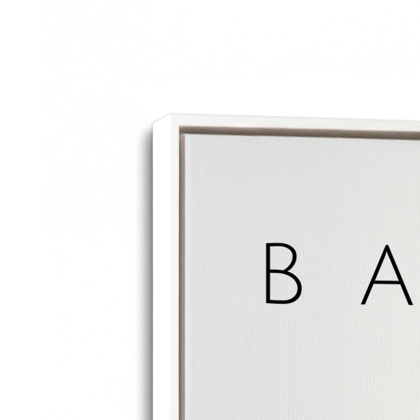 [Color:Opaque White], Picture of art in a White frame at an angle