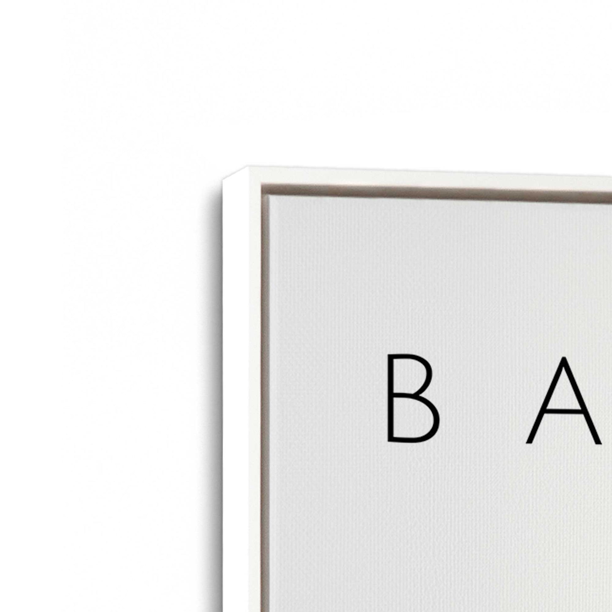 [Color:Opaque White], Picture of art in a White frame at an angle