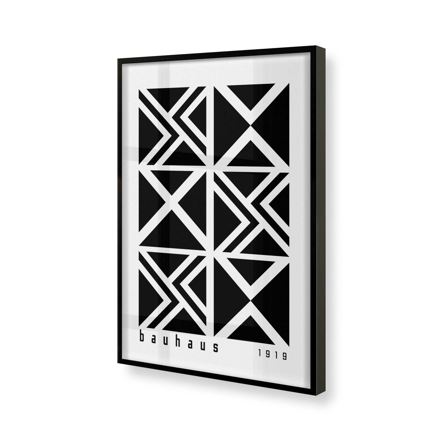 [Color:Satin Black], Picture of art in a Satin Black frame of the corner