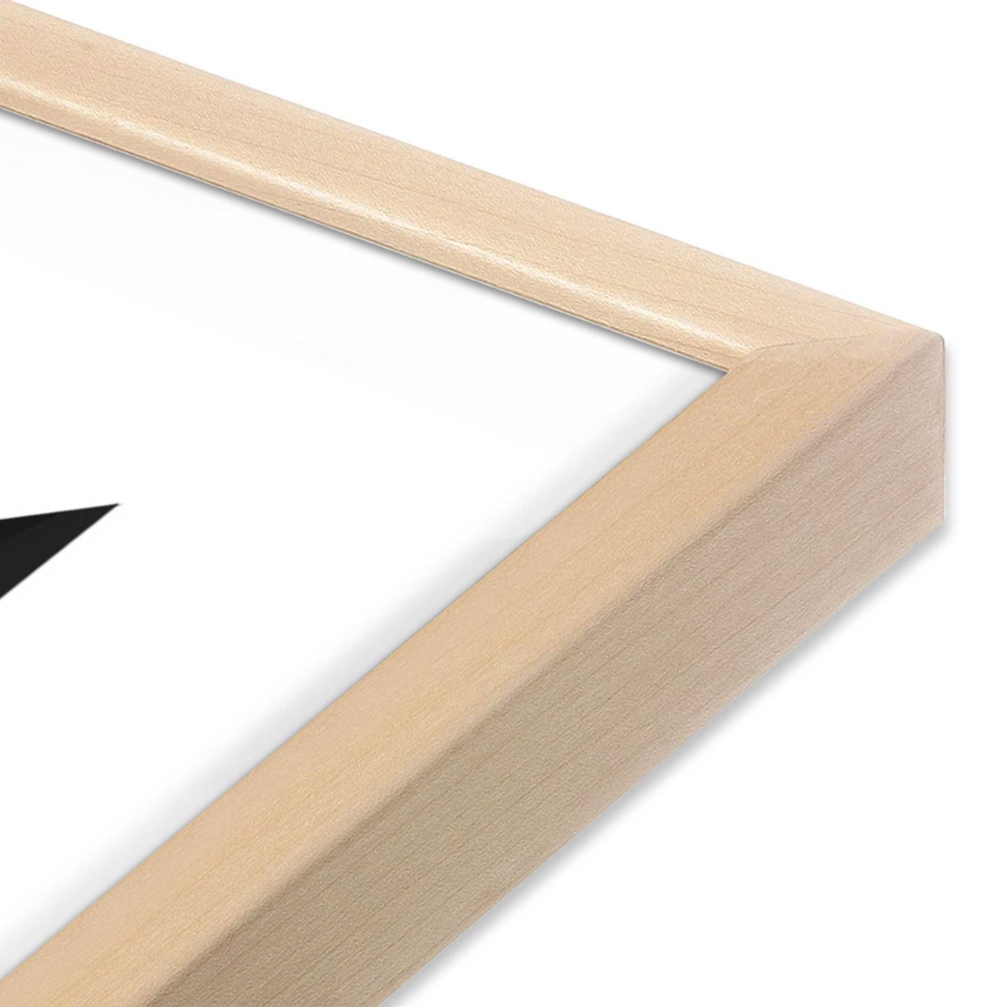 [Color:Raw Maple], Picture of art in a Raw Maple frame at an angle