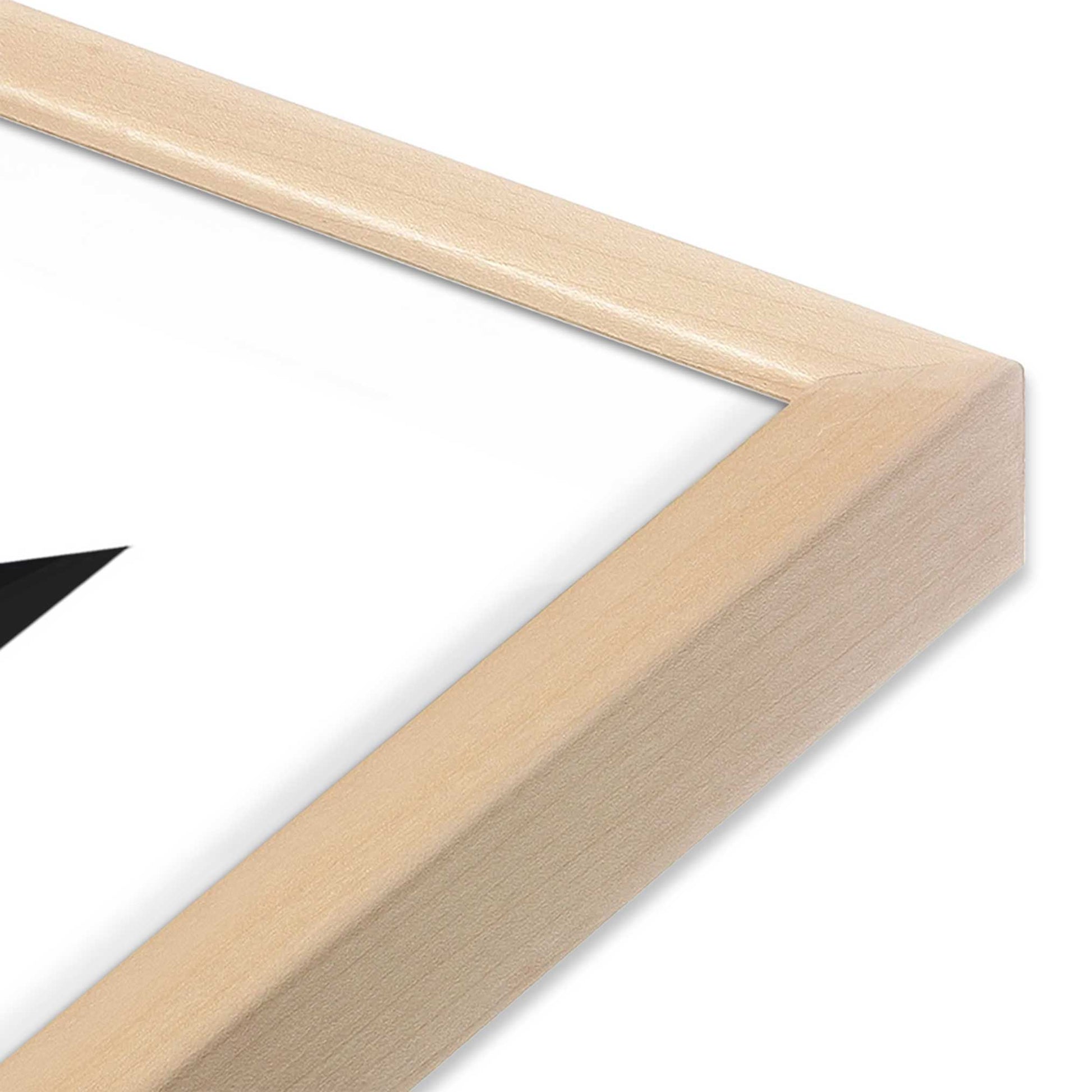 [Color:Raw Maple], Picture of art in a Raw Maple frame at an angle