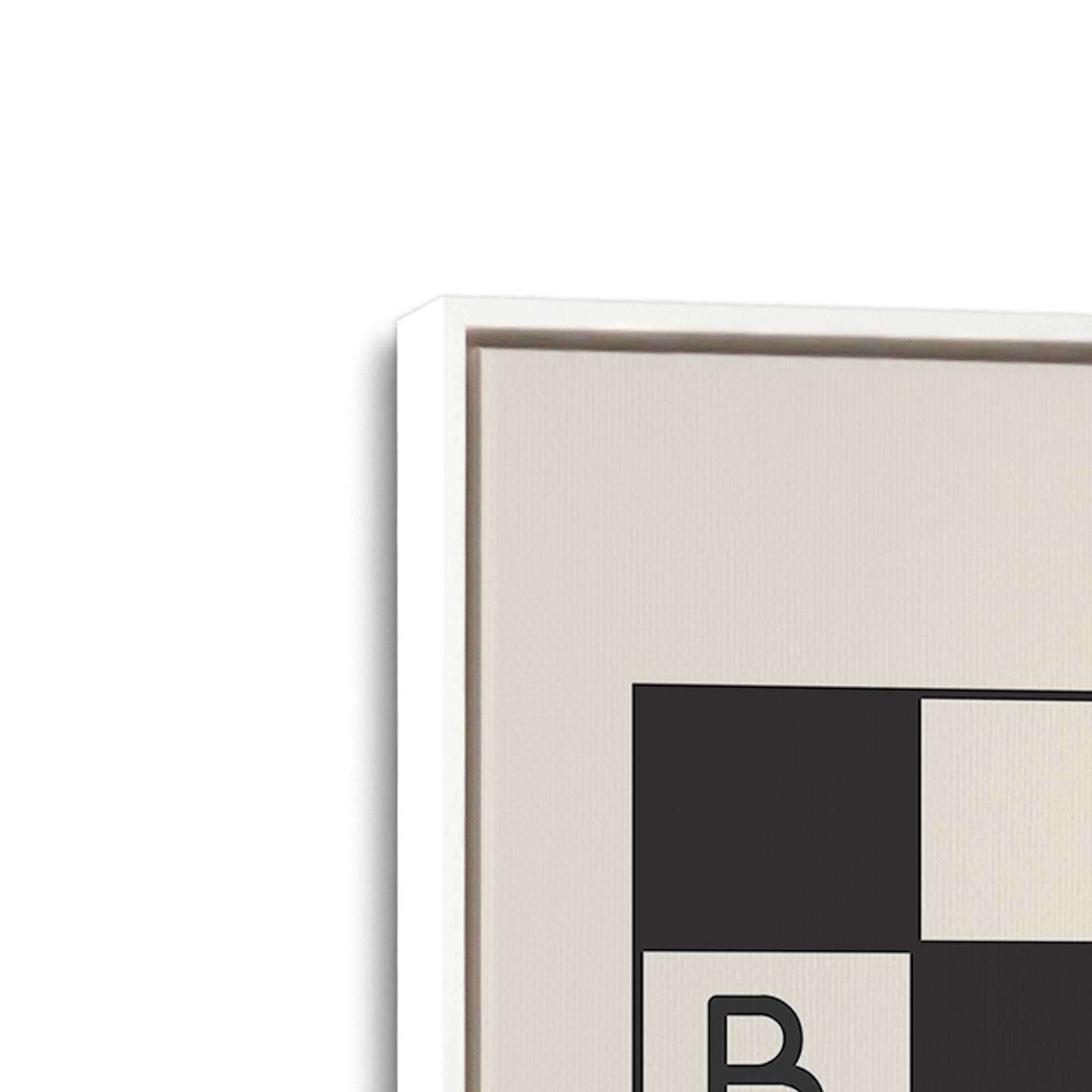 [Color:Opaque White], Picture of art in a White frame at an angle