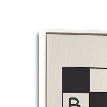 [Color:Opaque White], Picture of art in a White frame at an angle