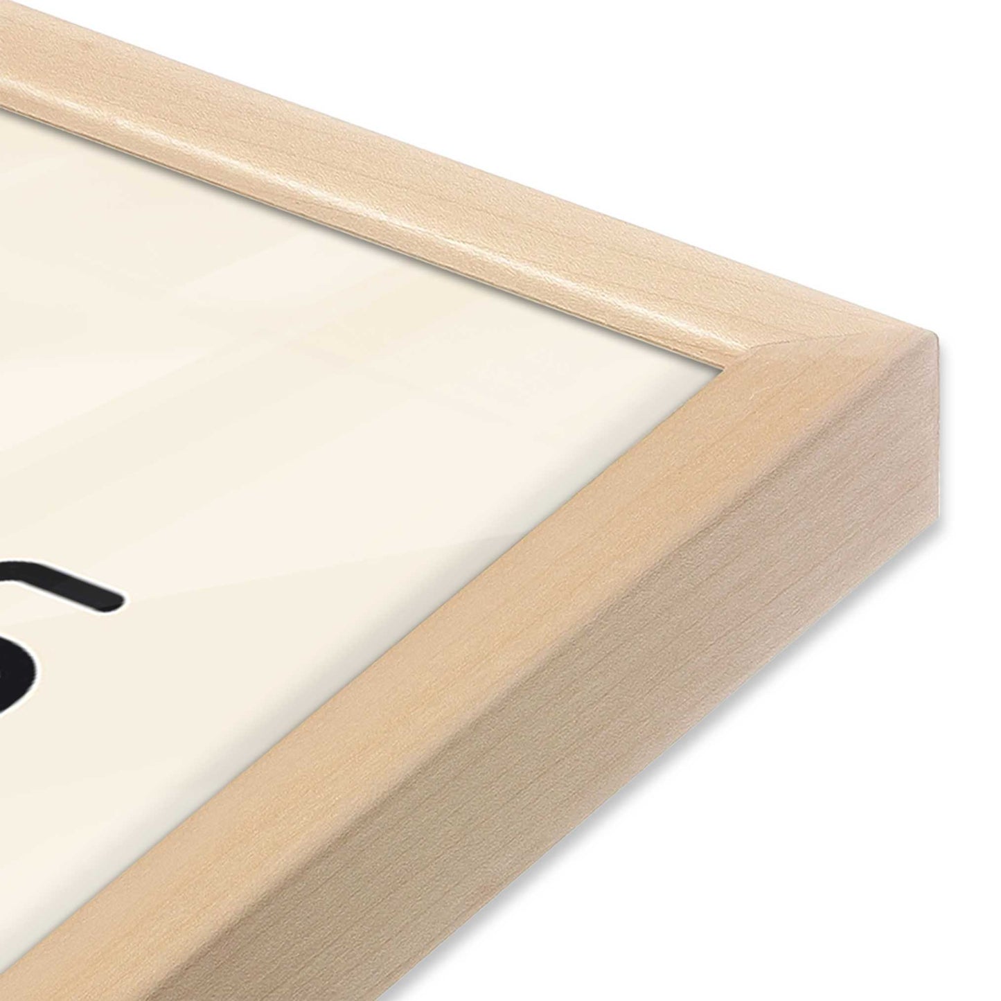 [Color:Raw Maple], Picture of art in a Raw Maple frame at an angle