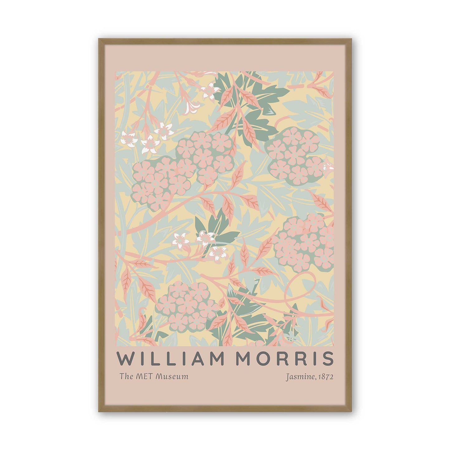 [Color:Brushed Gold], Picture of art in a Brushed Gold frame